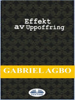cover image of Effekt Av Uppoffring